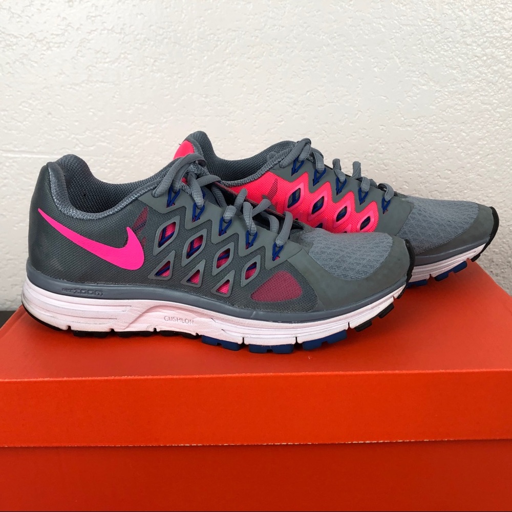 NIKE ZOOM Vomero 9 Running Shoes Gray/Pink Size 6